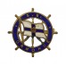 Orient Line S.S. Ormonde Ships Wheel Enamel Brooch Badge