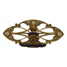 Royal Artillery Sweetheart Brooch - King's Crown