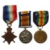 WW1 1914-15 Star Medal Trio - Pte. E.G. Perry, 9th Bn. South Lancashire Regiment