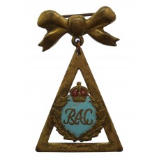 Royal Armoured Corps (R.A.C.) Enamelled Bow Suspension Sweetheart