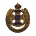 Rifle Brigade Enamelled Good Luck Horseshoe Sweetheart Brooch - King's Crown