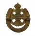 Rifle Brigade Enamelled Good Luck Horseshoe Sweetheart Brooch - King's Crown