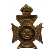 King's Royal Rifle Corps (K.R.R.C.) Enamelled Sweetheart Brooch - King's Crown