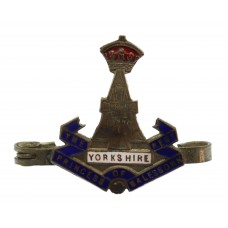 Yorkshire Regiment (Green Howards) Enamelled Sweetheart Brooch