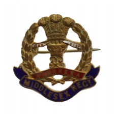 Middlesex Regiment Enamelled Sweetheart Brooch