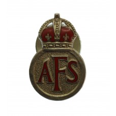 Auxiliary Fire Service (A.F.S.) Lapel Badge - King's Crown