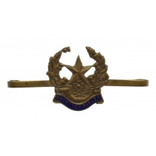 Cameronians (Scottish Rifles) Brass & Enamel Sweetheart Brooch