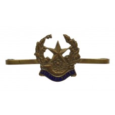 Cameronians (Scottish Rifles) Brass & Enamel Sweetheart Brooc