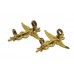 Pair of Royal Air Force (R.A.F.) Medical Branch Officers Collar Badges - Queen's Crown