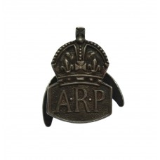 Miniature WW2 Air Raid Precautions (A.R.P.) 1939 Hallmarked Silver Lapel Badge