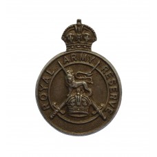 Royal Army Reserve 1938 Hallmarked Silver Lapel Badge