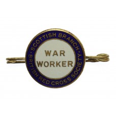 Scottish Branch British Red Cross Society War Worker Enamelled Badge