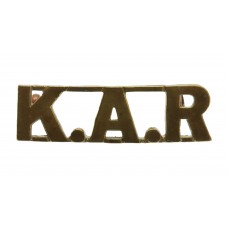 King's African Rifles (K.A.R.) Shoulder Title