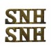 Pair of South Notts Hussars (SNH) Shoulder Titles
