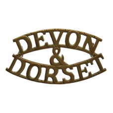 Devonshire & Dorset Regiment (DEVON/&/DORSET) Shoulder Ti