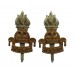 Pair of Royal Army Educational Corps (R.A.E.C.) Bi-Metal Collar Badges - King's Crown