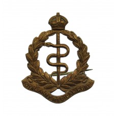 Royal Army Medical Corps (R.A.M.C.) Brass Sweetheart Brooch - King's Crown