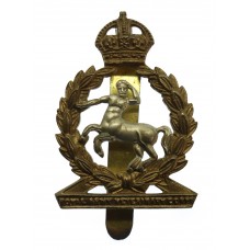 Royal Army Veterinary Corps (R.A.V.C.) Bi-Metal Cap Badge - King's Crown