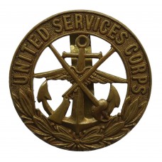United Services Corps Cap Badge