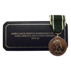 Ambulance Service (Emergency Duties) Long Service & Good Conduct Medal in Box of Issue - Peter Hendry