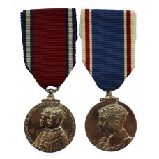 1935 George V Silver Jubilee and 1937 George VI Coronation Medal Pair - Sgt. F. Saunders, 1st Bn. Grenadier Guards