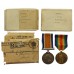 WW1 British War & Victory Medal Pair with Boxes of Issue - 2.A.M. C. Hargreaves, Royal Air Force