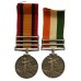 Queen's South Africa (Clasps - Cape Colony, Orange Free State, Transvaal) and King's South Africa (Clasps - South Africa 1901, South Africa 1902) Medal Pair - Serjt. C. Cox, Lincolnshire Regiment