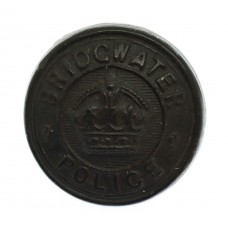 Bridgwater Borough Police Black Button - King's Crown (25mm)