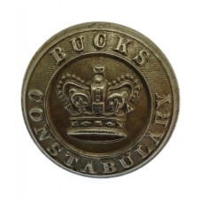 Victorian Buckinghamshire Constabulary White Metal Button (23mm)