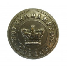 Victorian Wolverhampton Borough Police White Metal Button (23mm)