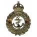 Admiralty Constabulary White Metal Cap Badge - King's Crown