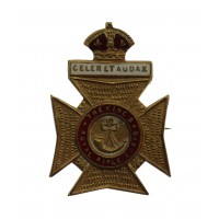 King's Royal Rifle Corps (K.R.R.C.) Enamelled Sweetheart Brooch - King's Crown