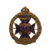 Rifle Brigade Enamelled Sweetheart Brooch - King's Crown