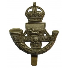 South African Durban Light Infantry Cap Badge - King's Crown