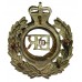 Royal New Zealand Engineers Bi-Metal Cap Badge - Queen's Crown