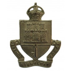 Gibraltar Defence Force Cap Badge - King's Crown