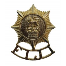 Fiji Defence Force Anodised (Staybrite) Cap Badge - Queen's Crown