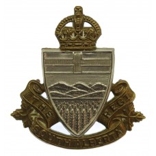 Canadian South Alberta Regiment Cap Badge - King's Crown