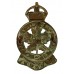 Canadian Royal Montreal Regiment Cap Badge - King's Crown