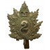 Canadian Queen's Own Rifles of Canada Cap Badge - Queen's Crown