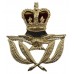 Royal Air Force (R.A.F.) Warrant Officer's Anodised (Staybrite) Cap Badge - Queen's Crown