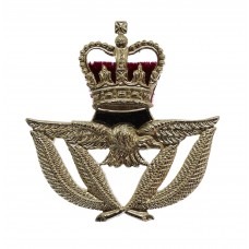 Royal Air Force (R.A.F.) Warrant Officer's Anodised (Staybrite) Beret Badge - Queen's Crown