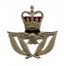 Royal Air Force (R.A.F.) Warrant Officer's Anodised (Staybrite) Beret Badge - Queen's Crown
