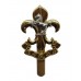 The King's Regiment Anodised (Staybrite) Beret Badge