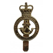 Sherwood Rangers Yeomanry Anodised (Staybrite) Cap Badge - Queen'