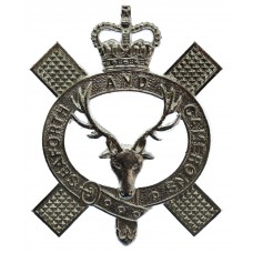 Queen's Own Highlanders (Seaforth and Camerons) Anodised (Staybrite) Cap Badge