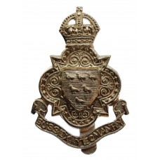 Sussex Yeomanry Anodised (Staybrite) Cap Badge - King's Crown