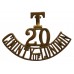 20th County of London Bn. (Blackheath & Woolwich) London Regiment (T/20/LONDON) Shoulder Title