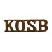 King's Own Scottish Borderers (K.O.S.B.) Shoulder Title