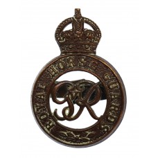 George VI Royal Horse Guards Officer's Service Dress Cap Badge